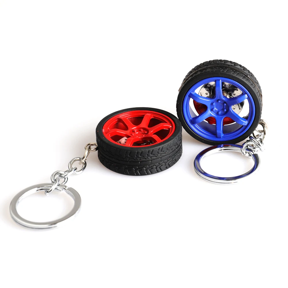 Llavero metal estilo TE37 – Diseño disco freno racing Toyota - imagen 4