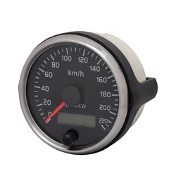 Velocímetro universal LCD 85mm retroiluminado 12V/24V, coche y camión