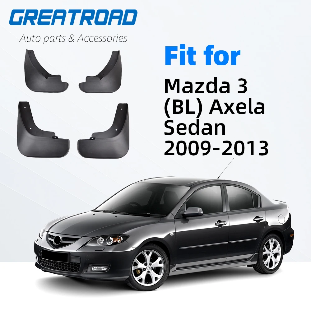 Guardabarros moldeados Mazda 3 BL Axela Sedan 2009-2013