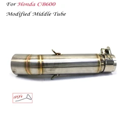 Tubo enlace escape modificado Honda Hornet 600 CB600F