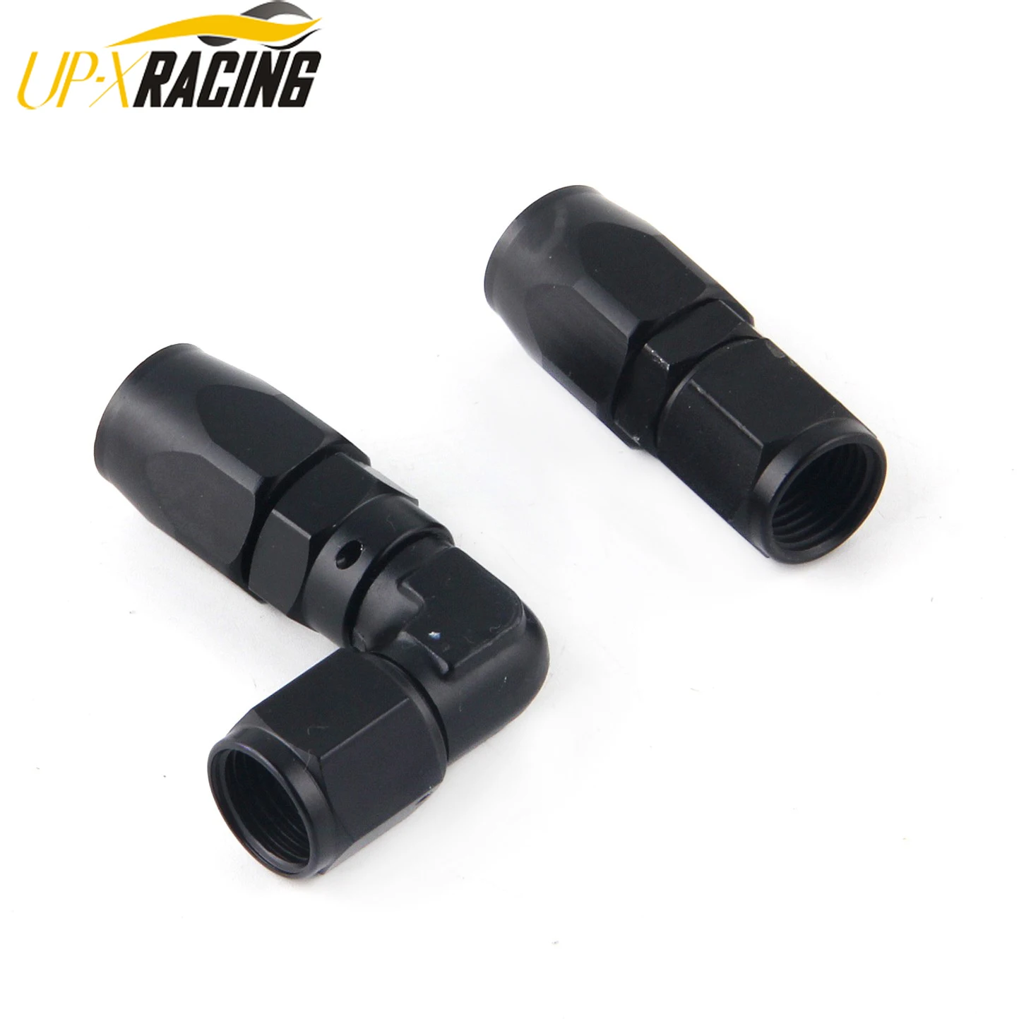 Conector aluminio forjado 90° para mangueras de aceite y combustible - imagen 4