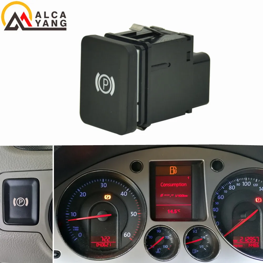 Interruptor del freno de mano eléctrico VW Passat B6 B7 CC - imagen 2