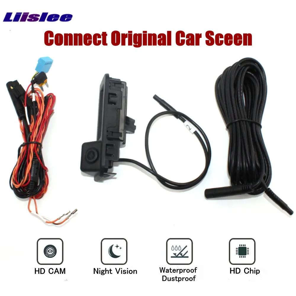 Cámara trasera de marcha atrás para coche Skoda Karoq (NU7) 2017-2023, imagen de trayectoria dinámica, sistema de estacionamiento mejorado de pantalla Original - imagen 4