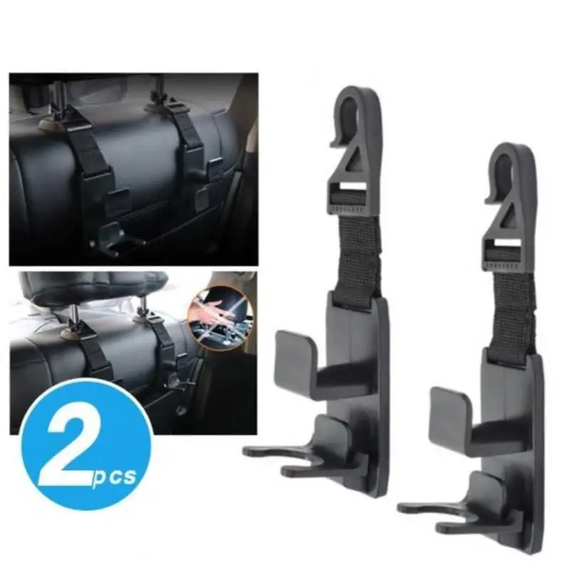 Ganchos multifunción para reposacabezas asiento trasero organizador - imagen 3