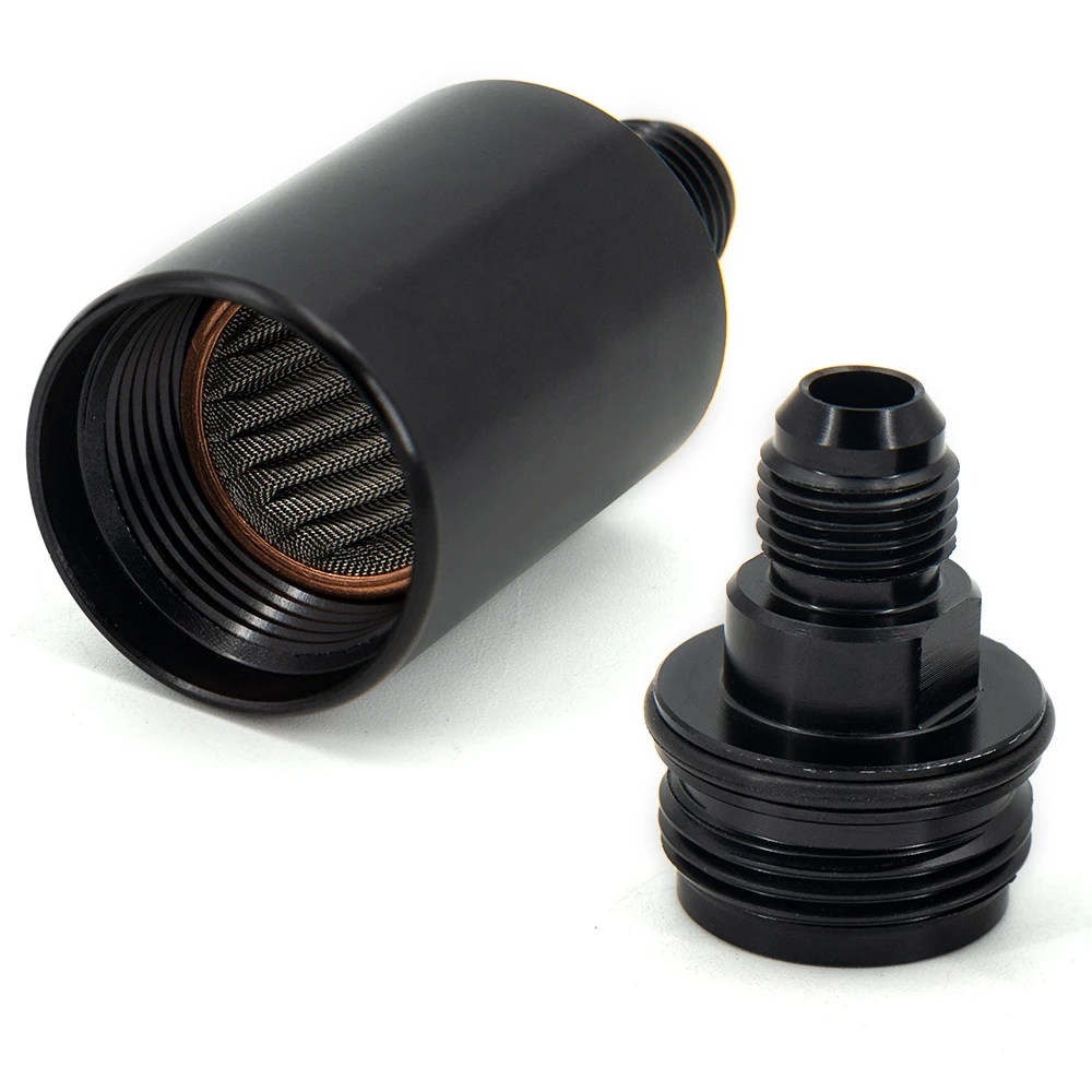 Filtro aceite/combustible aluminio 32mm AN6/AN8 – acero 80 micras - imagen 2