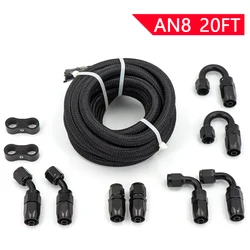 Kit mangueras AN8 combustible y aceite – 3 metros negro