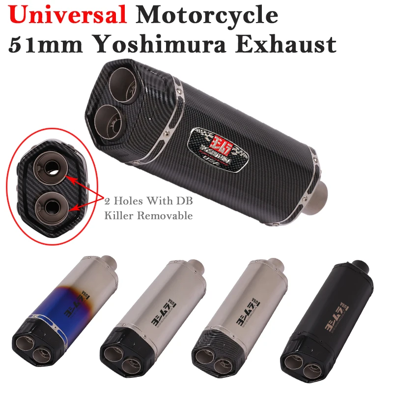 Escape Yoshimura silenciador doble salida – Kawasaki ER6N Z900 KTM Duke