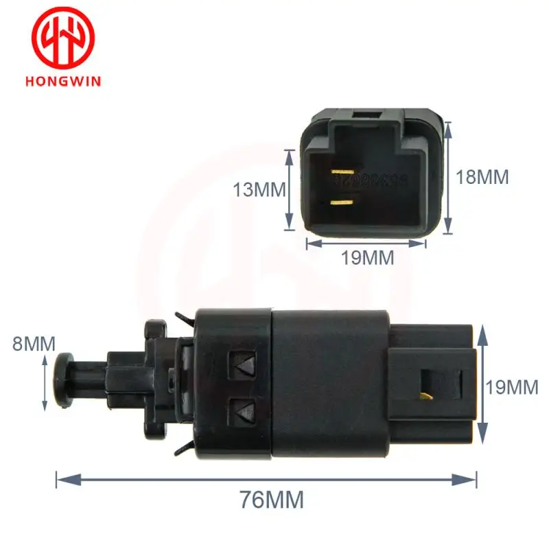 Interruptor de luz de freno de 2 pines para Chevrolet Aveo, Optra y Daewoo Kalos