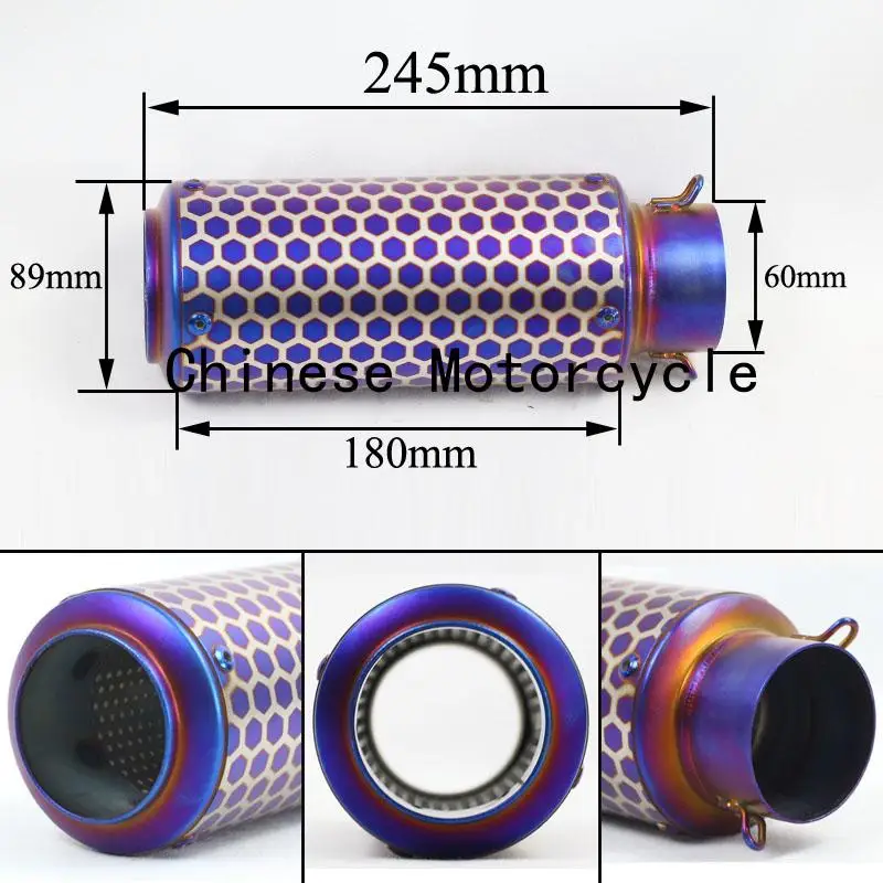 Silenciador fibra de carbono para motos – CB190R y Yamaha R1 - imagen 3