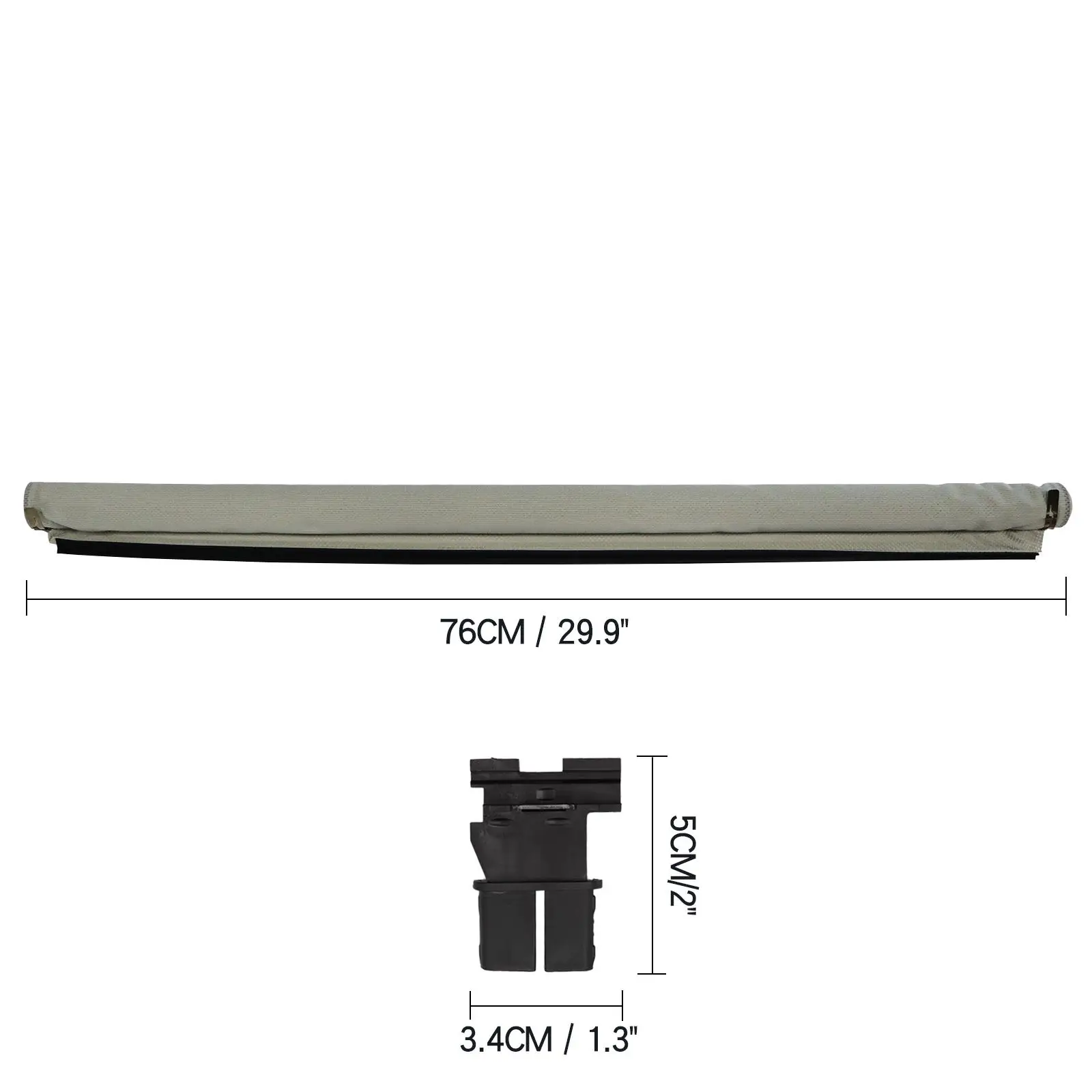 Persiana tragaluz 1K9877307B gris – VW Golf Tiguan Sharan Seat León - imagen 2