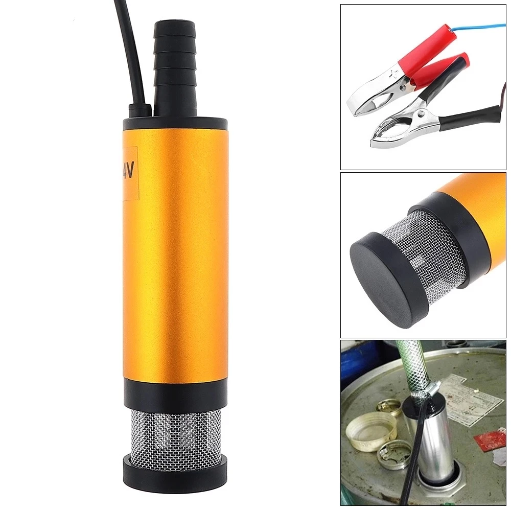 Bomba sumergible de combustible y aceite 12 V/24 V acero inoxidable