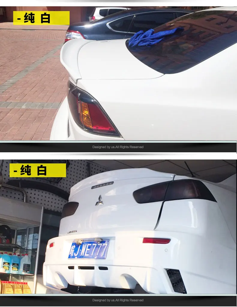 Alerón trasero sin pintar Mitsubishi Lancer Evo X 2008-2015 - imagen 4