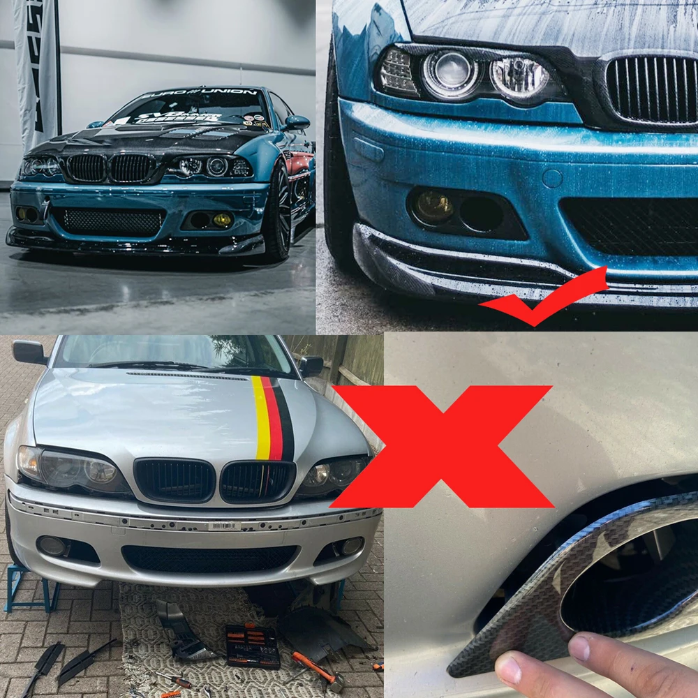 Splitter frontal carbono BMW E46 M3 2001-2006 - imagen 2