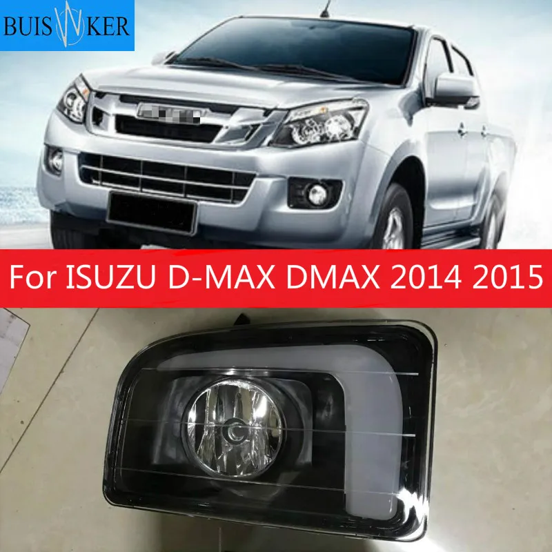 LED DRL antiniebla con intermitente ABS para Isuzu D-Max 2014-2015