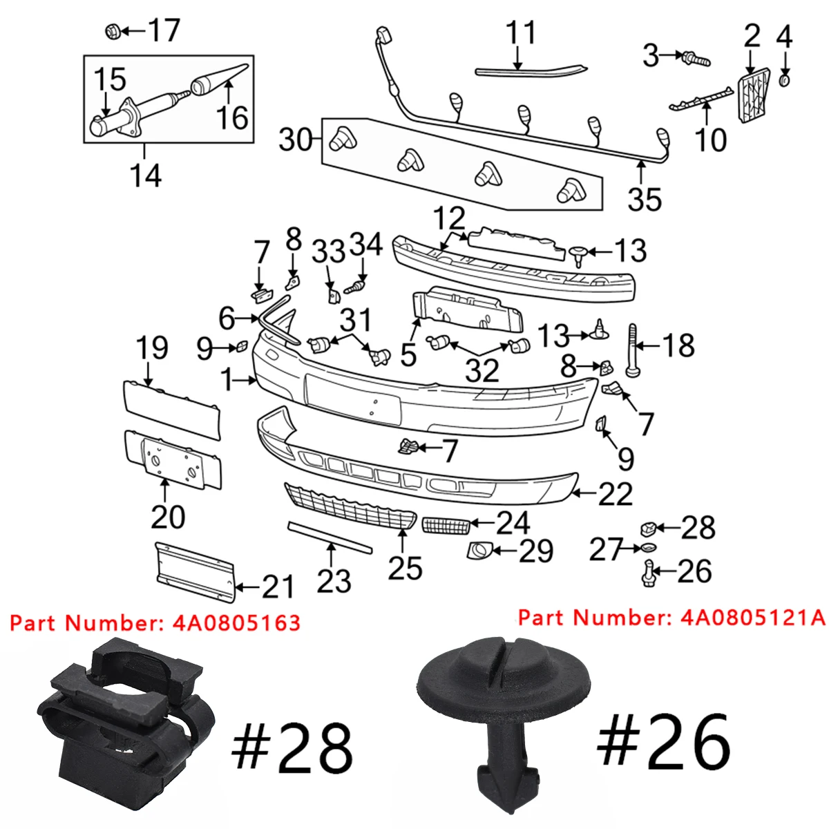 8D0805960 Soporte motor – VW Passat B5 Audi A4 A6 TT - imagen 3