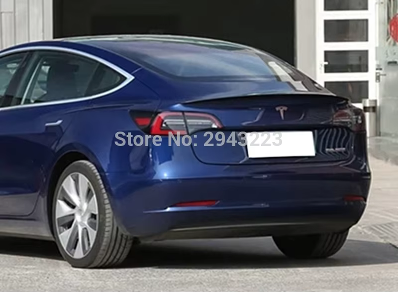 Alerón trasero de fibra de carbono real para Tesla Model 3 2017-2020 - imagen 5