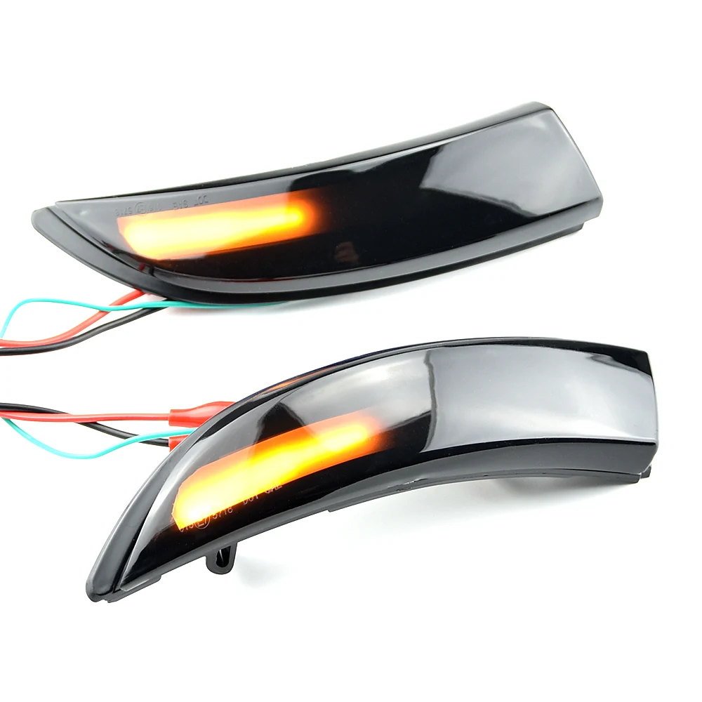 Para Ford Fiesta Mk7 2008-2017 para Ford b-max 2012-2017 2 piezas intermitentes dinámicos luces LED de señal de giro indicador de espejo lateral - imagen 2