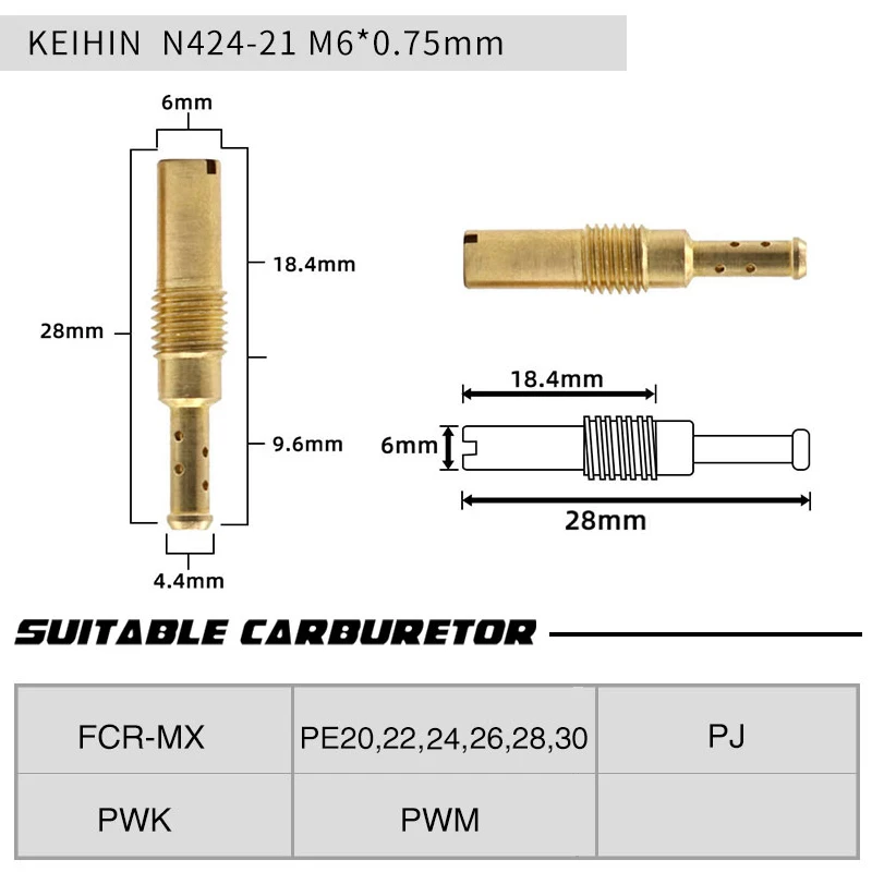 ZSDTRP Jets de carburador, 20 piezas, para PWK/PWM/FCR-MX motocicleta - imagen 4