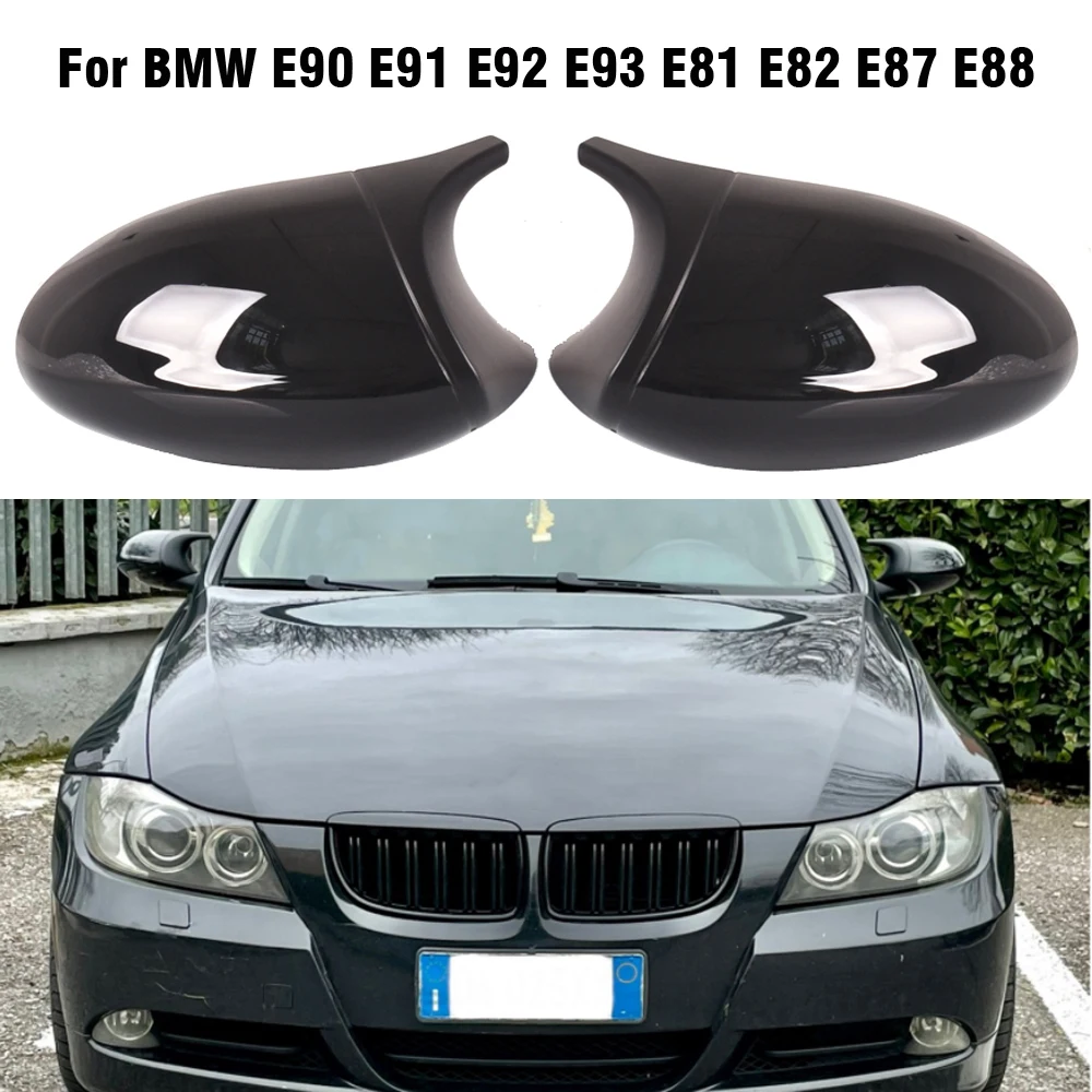 Tapas espejo retrovisor carbono negro brillante BMW E82 E87 E90 - imagen 4
