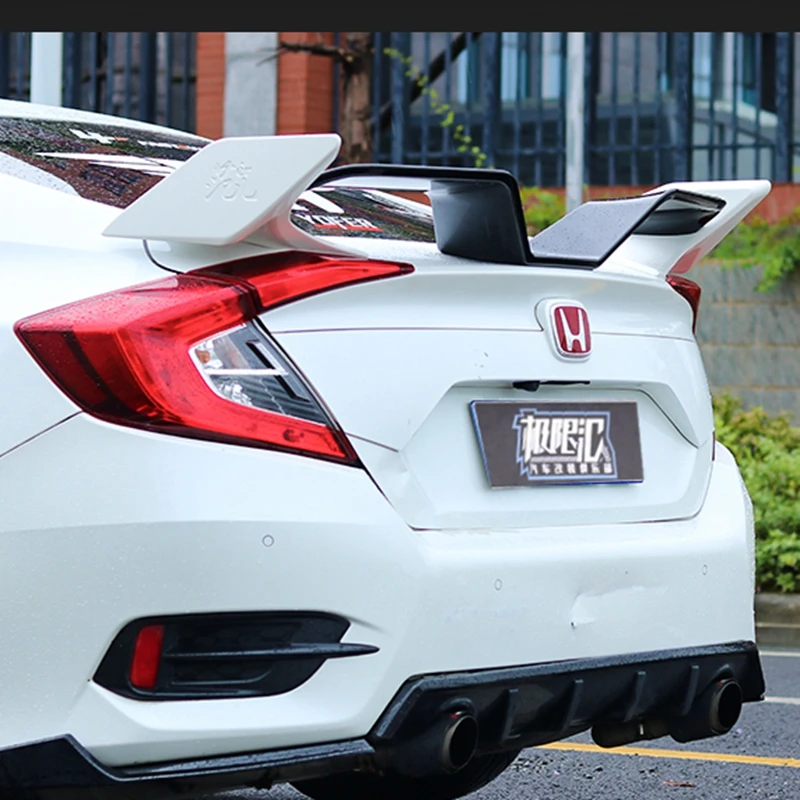 Yofer Spoiler trasero ABS negro para Honda Civic 2016-2018 compatible