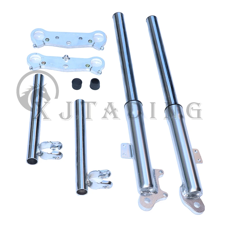 Detalle del amortiguador frontal para pit bike
