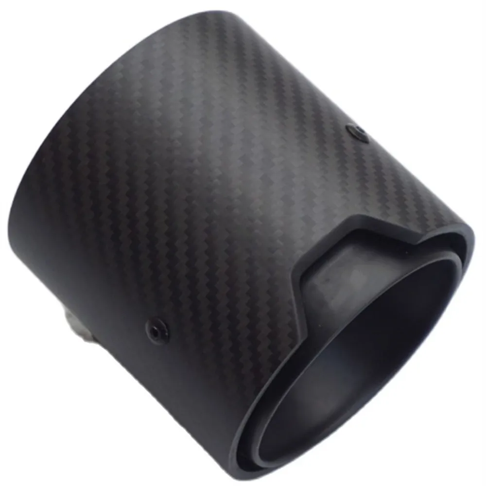 Punta de escape negra de fibra de carbono para BMW M2, M3 y M4 - imagen 5