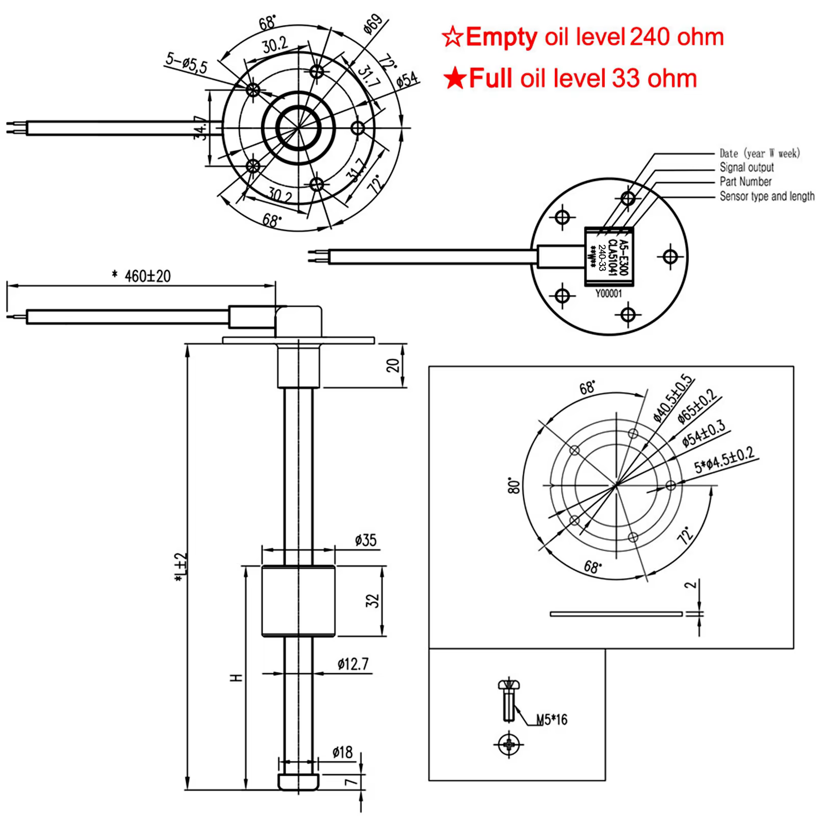 Aforador de combustible universal regulable para coche y barco - imagen 5