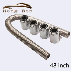Manguera refrigerante flexible acero inoxidable 48 cm universal