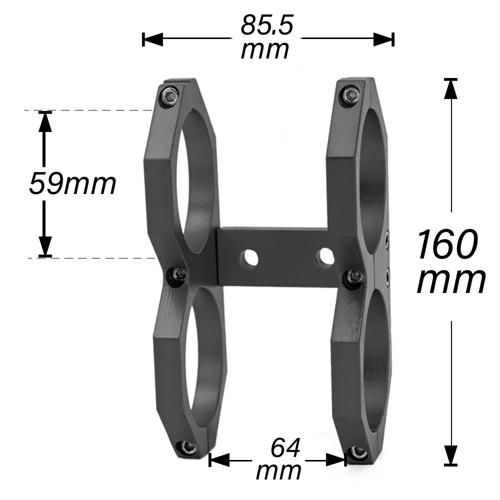 Soporte doble de aluminio para bomba de combustible 044, 60 mm - imagen 5