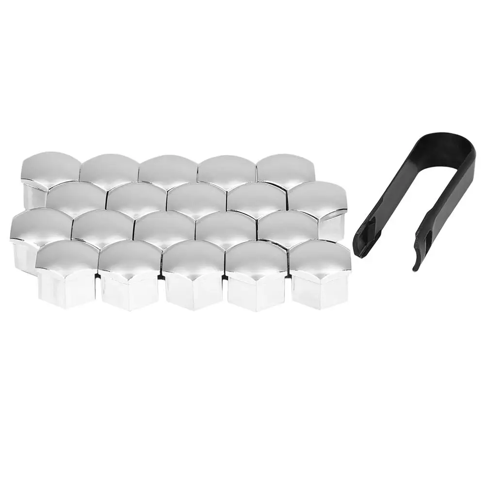 Tapas Tuerca Rueda Coche Plástico 17mm Blanco con Extractor - Uxcell - imagen 4