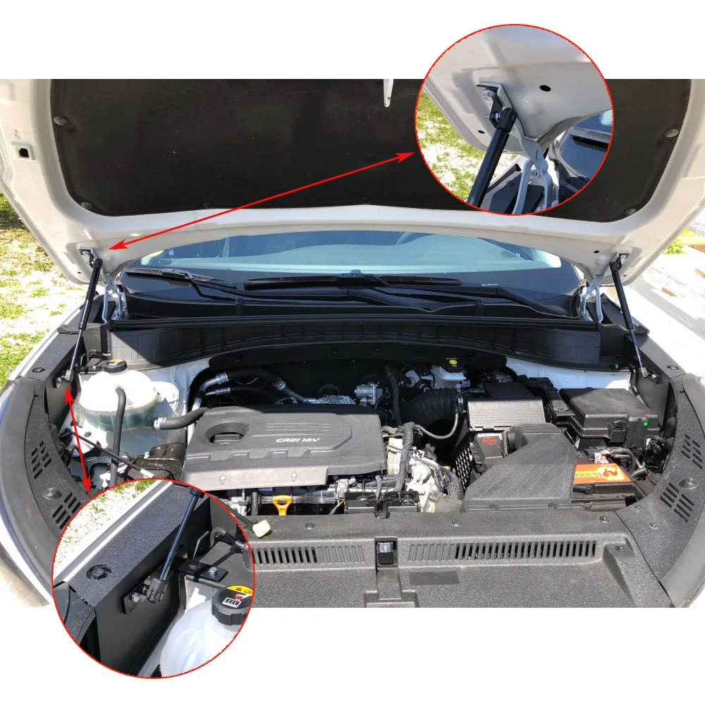 Amortiguadores de capó para Hyundai Tucson TL (2015-2018) - imagen 5