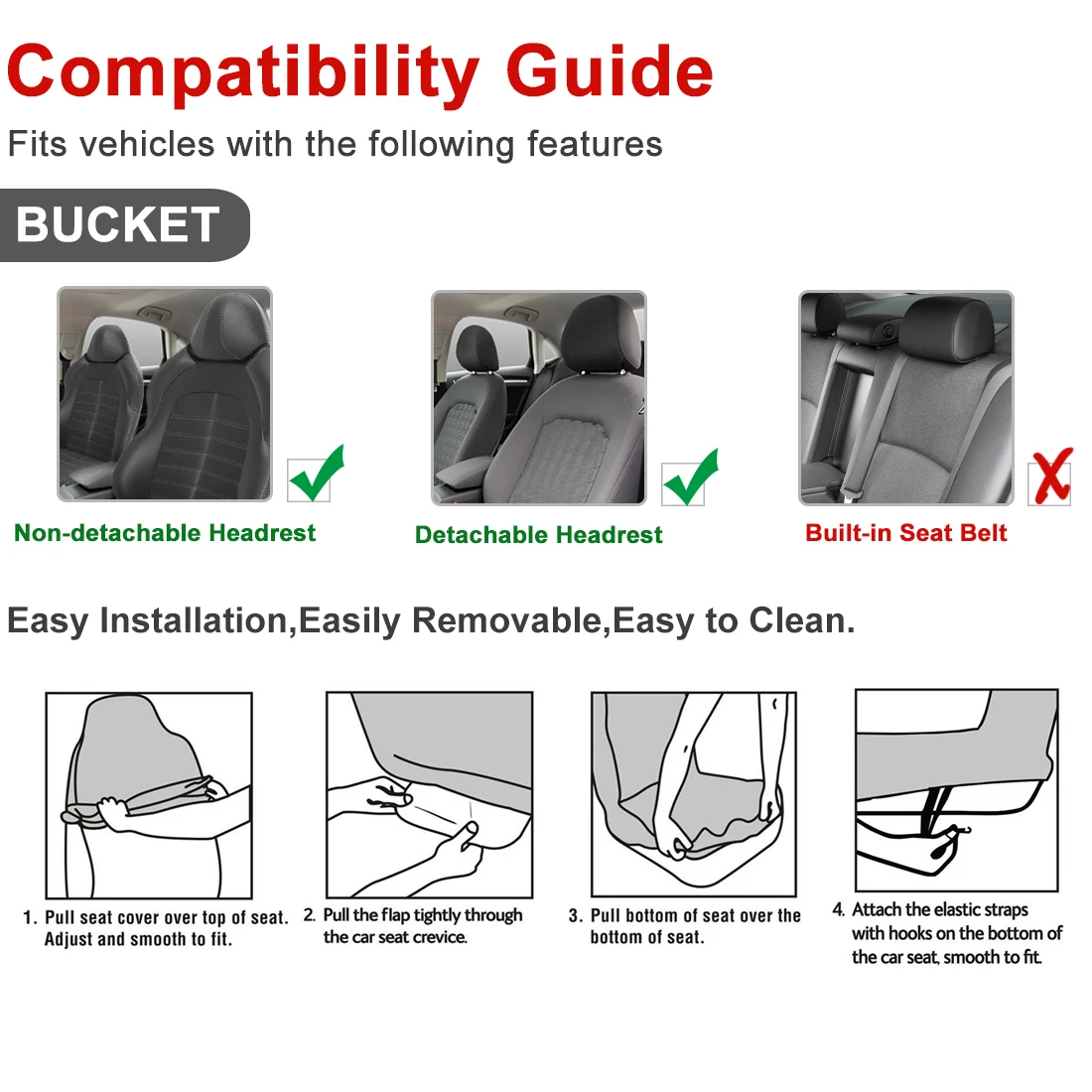 Fundas de asiento universales X Autohaux para coche, SUV y camión - imagen 5