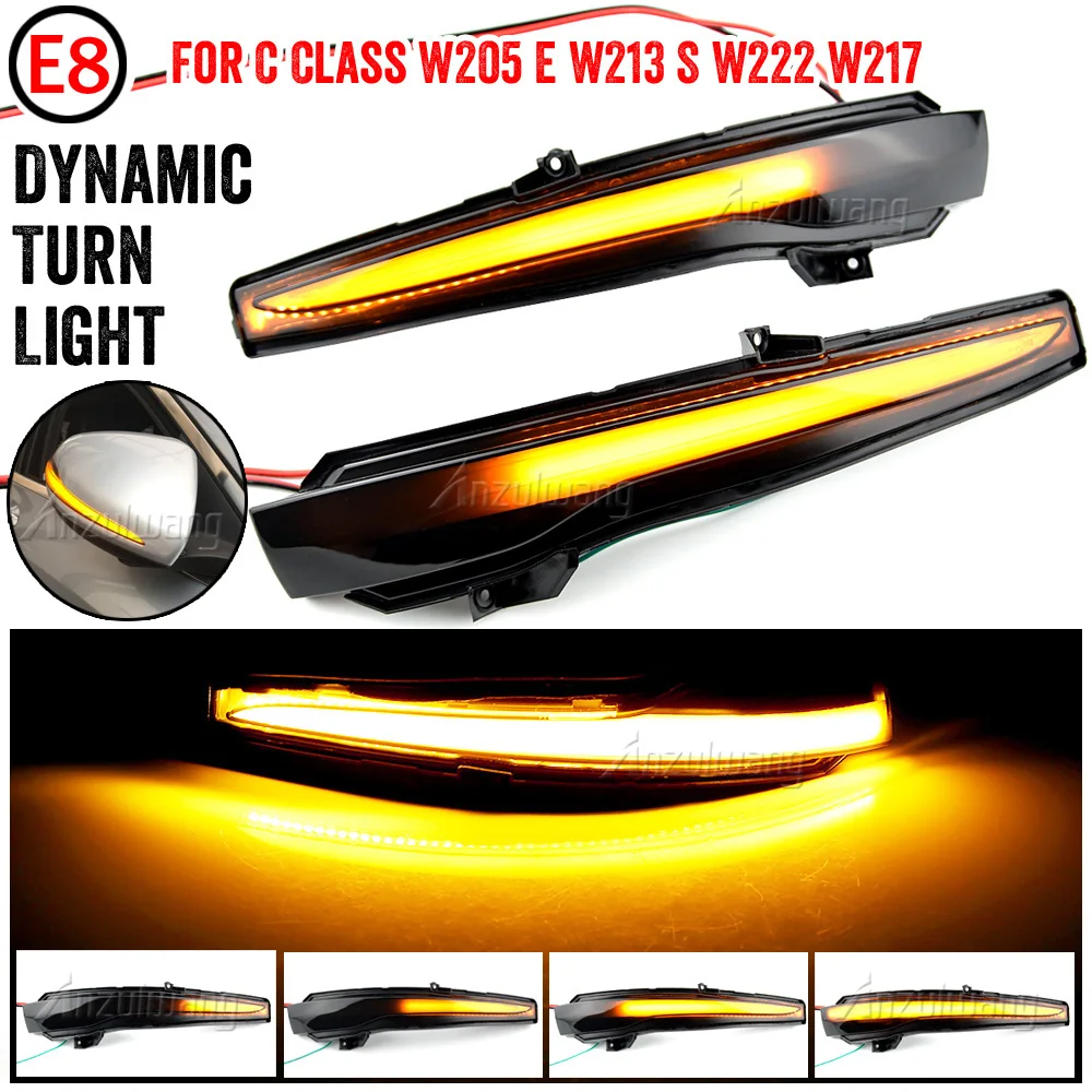 Intermitente LED dinámico para retrovisor Mercedes C, E, S y GLC