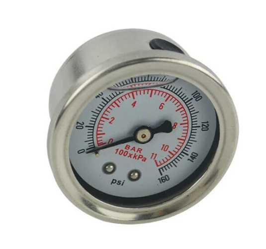 Medidor de presión de combustible cara blanca