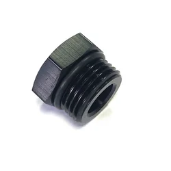 Tapón hexagonal de aluminio AN4-AN12 con junta tórica