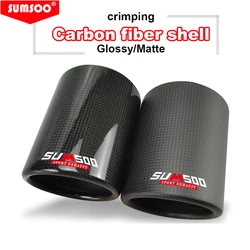 Terminal Escape Fibra Carbono SUMSOO Universal – Silenciador Coche Tuning