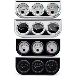 Kit relojes coche 3 en 1: voltímetro, temperatura y presión de aceite