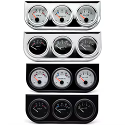 Kit relojes coche 3 en 1: voltímetro, temperatura y presión de aceite
