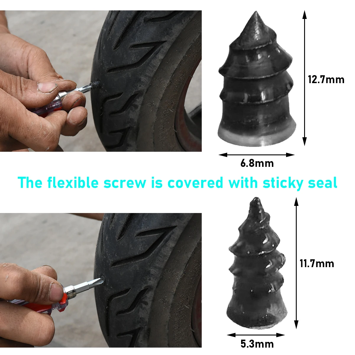 Kit antipinchazos tubeless para moto, coche y scooter - imagen 5