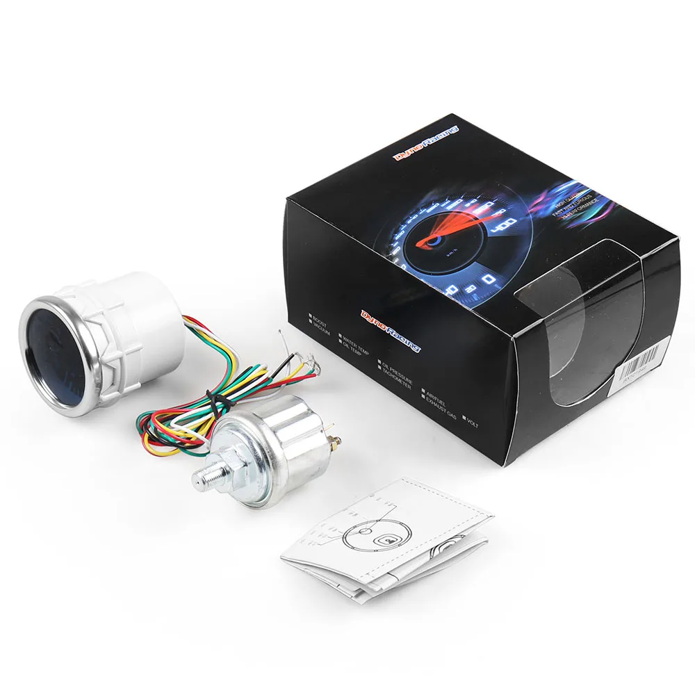 Dynoracing-medidor de presión de aceite para coche, 2 ", 52mm, 0-7bar, con Sensor, lente de humo, prensa de aceite, TT101949 - imagen 2