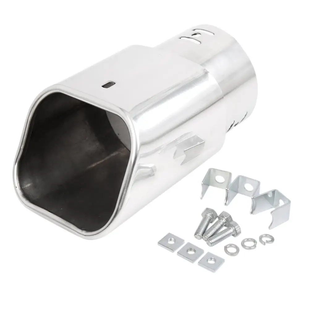 X AUTOHAUX Silenciador de escape universal para coche 4,45-6,35 cm