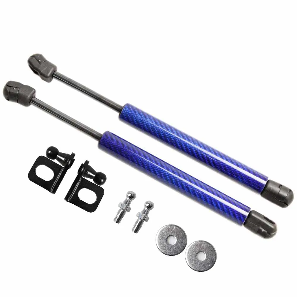 Modificar puntales de Gas para Mitsubishi Carisma 1995-2004 2 amortiguadores de choque capó delantero capó soporte de elevación de fibra de carbono resorte de Gas - imagen 2