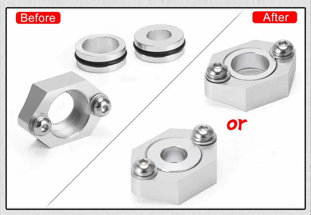 Vista de la configuración de montaje de la brida PQY