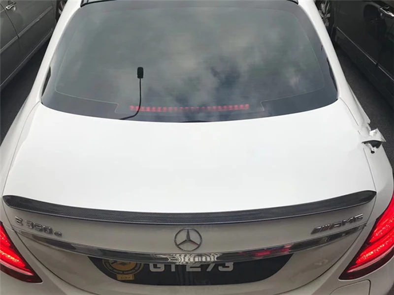 Alerón trasero de fibra de carbono Clase E para Mercedes Benz W213 E200 E300 E400 E550 E63 AMG Sedan 4 puertas 2016 2017 - imagen 5