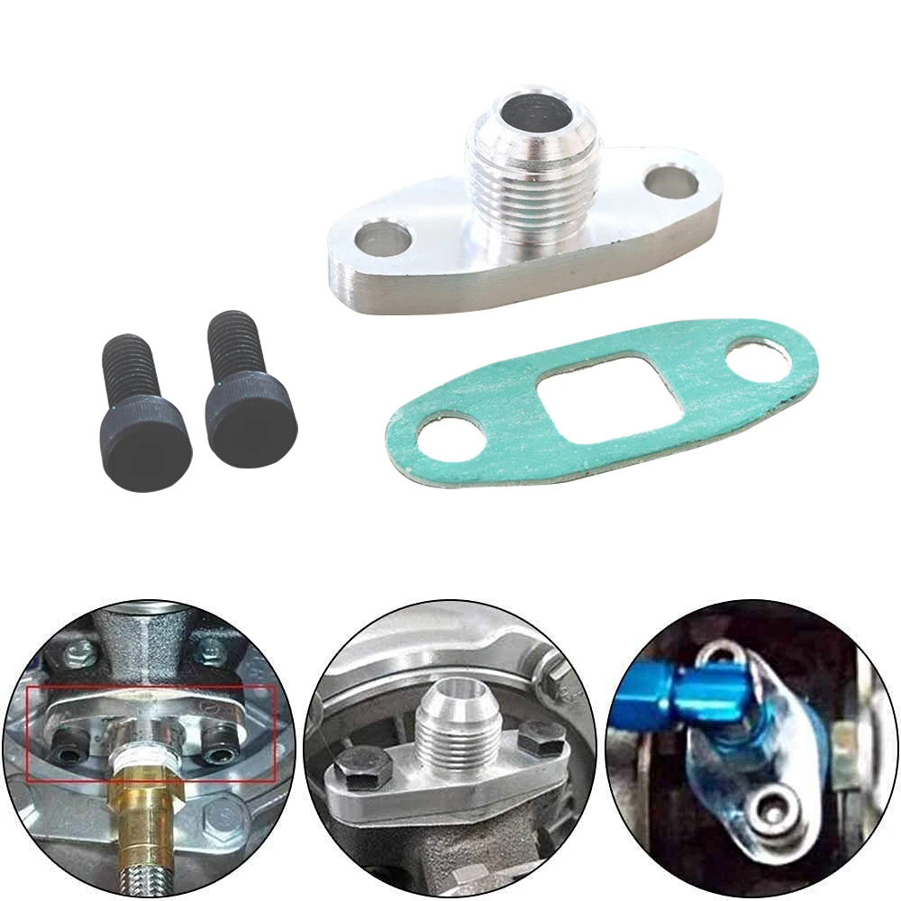 Brida de drenaje de aceite turbo mecanizada CNC