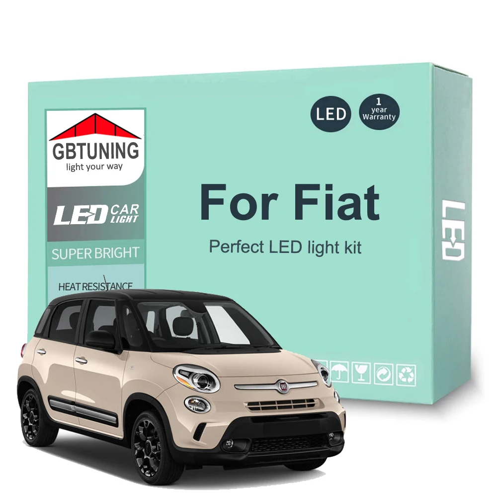 Kit de bombillas LED para interior Fiat: 500, Punto, Panda y más