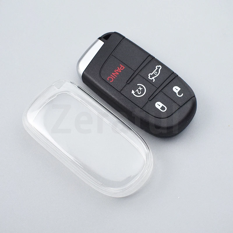 Funda protectora TPU transparente llavero – Jeep Chrysler Dodge - imagen 4