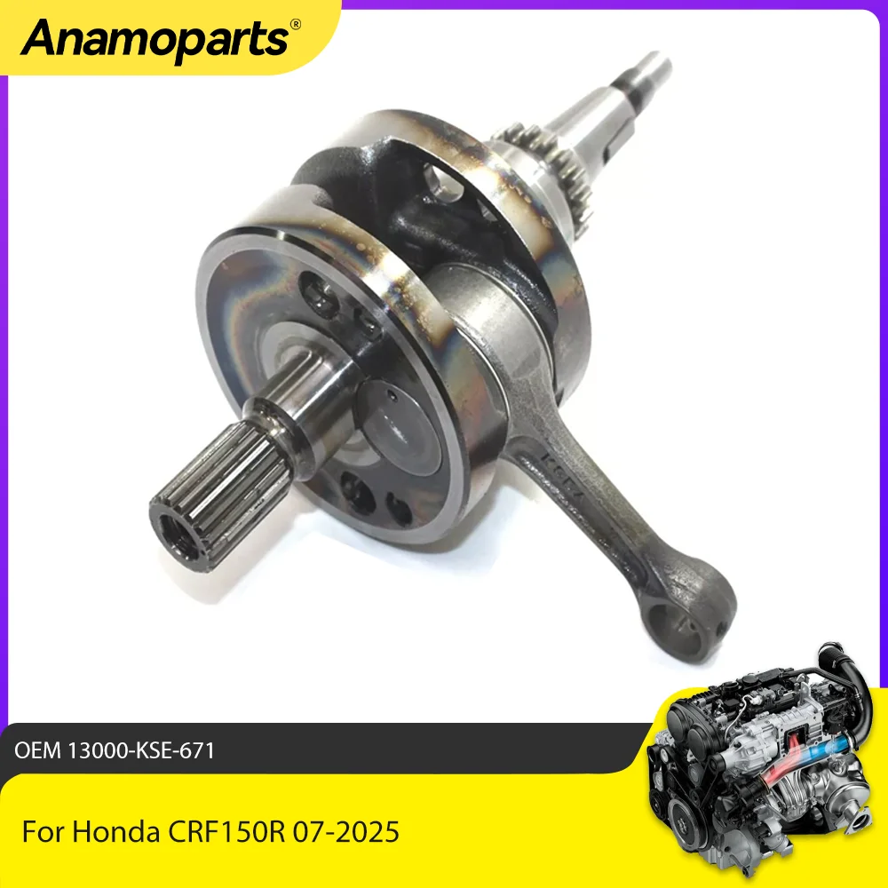 Conjunto de cigüeñal y cojinete de biela Anamoparts para Honda CRF150R