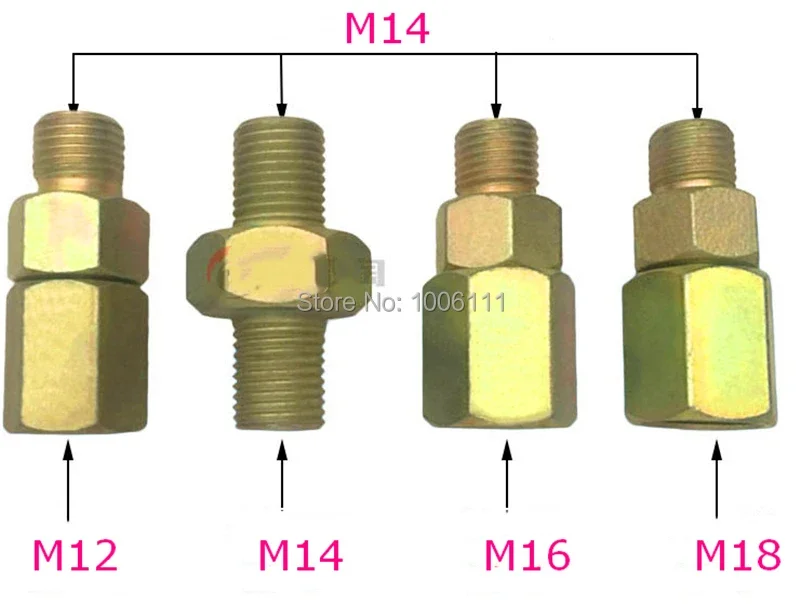 Herramienta reparación juntas carril común diésel CRIN – Juego M14 banco prueba - imagen 2