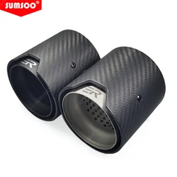 Punta de escape en fibra de carbono SUMSOO acabado brillante o mate para BMW Serie M